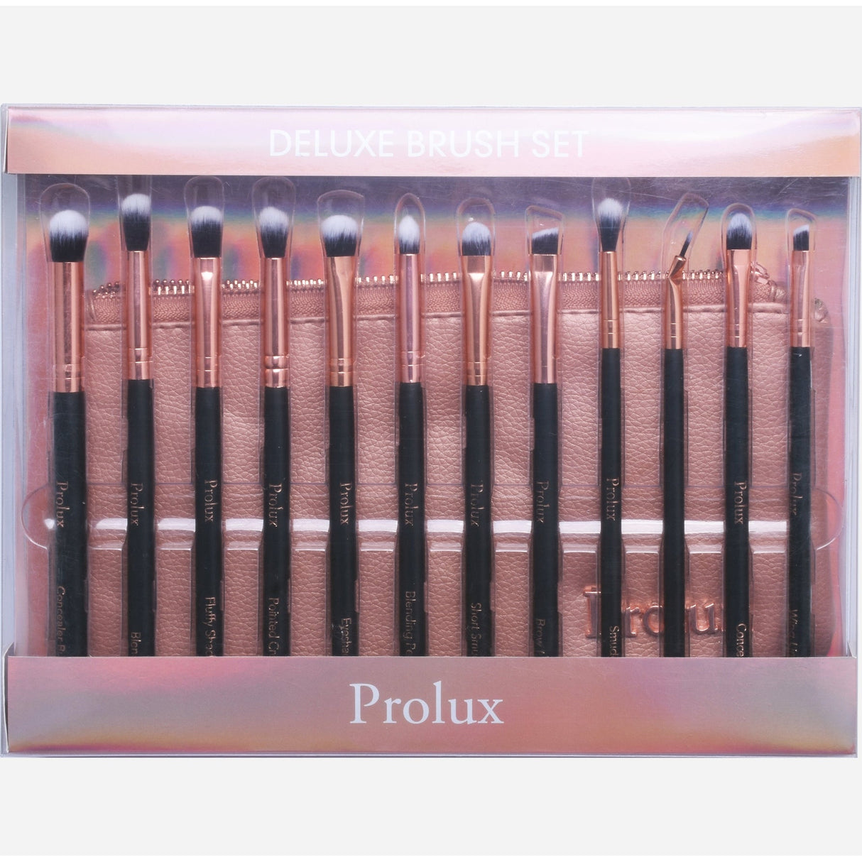 Deluxe 12 Piece Brush Set | Makeup Brush Set Prolux From Prolux Cosmetics