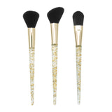Gold Flakes 3 piece Brush Set from Prolux Cosmetics