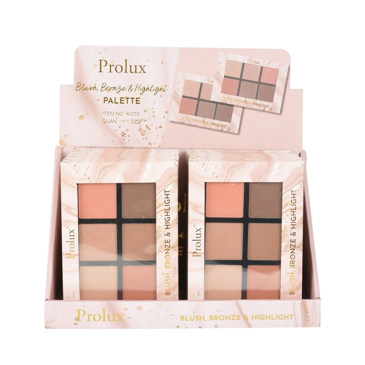 Prolux Blush Bronze Highlight Palette From Prolux Cosmetics