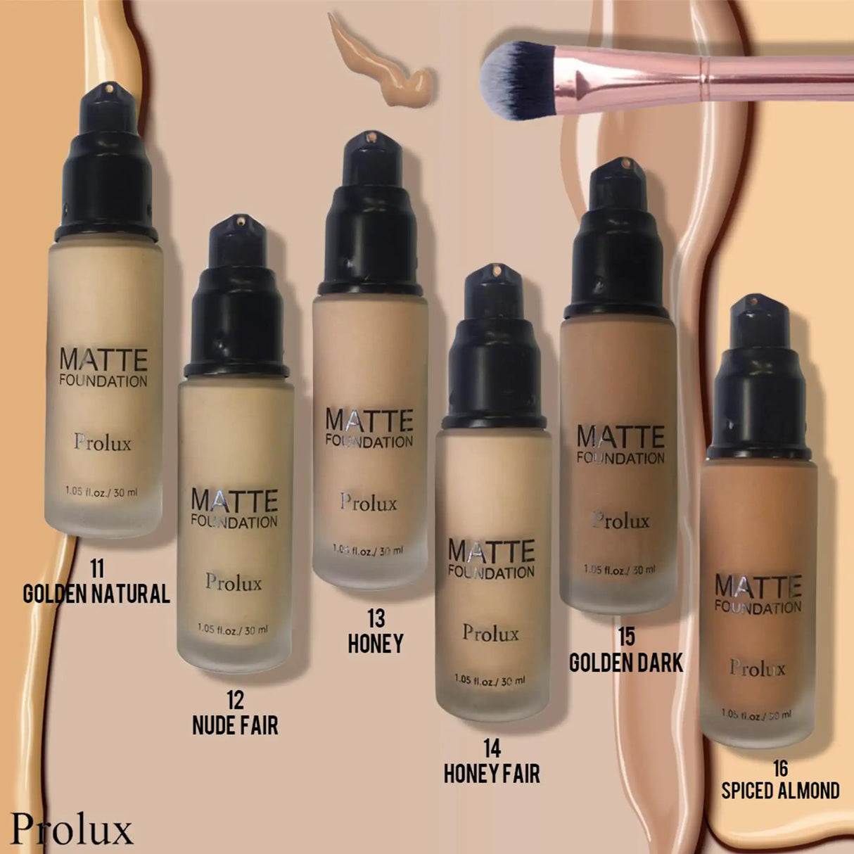 Lightweight Matte Foundations from Prolux Cosmetics