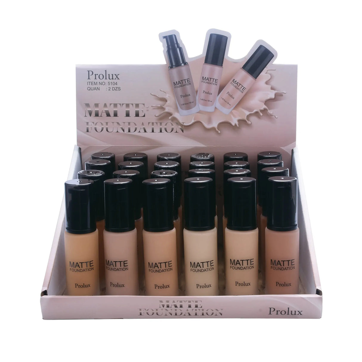 Lightweight Matte Foundations from Prolux Cosmetics