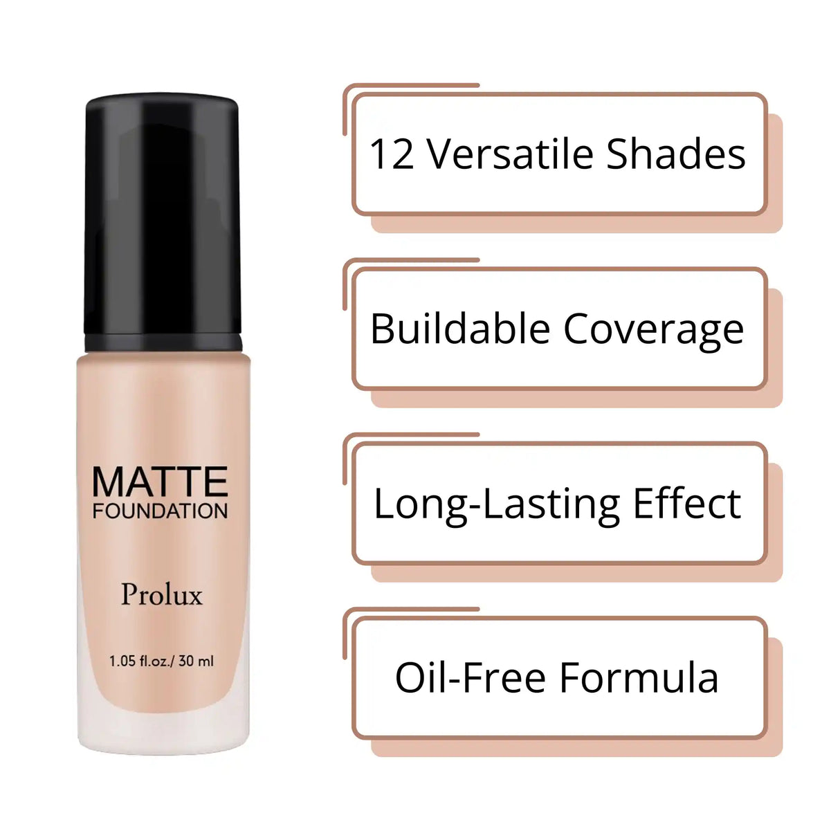 Lightweight Matte Foundations from Prolux Cosmetics