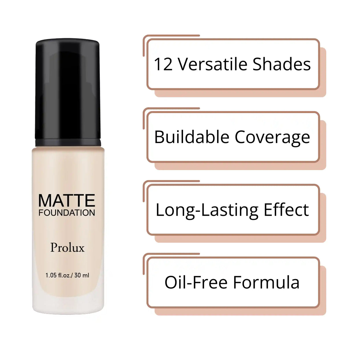 Lightweight Matte Foundations from Prolux Cosmetics
