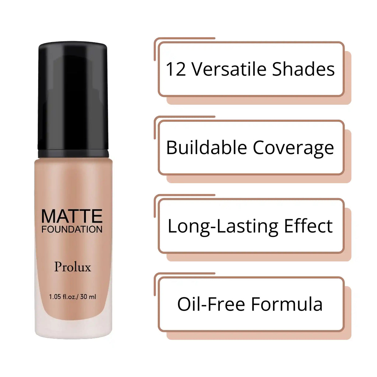 Lightweight Matte Foundations from Prolux Cosmetics
