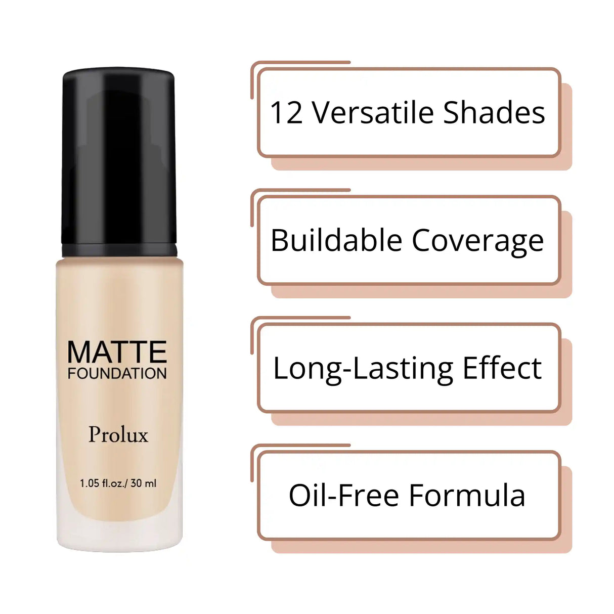 Lightweight Matte Foundations from Prolux Cosmetics