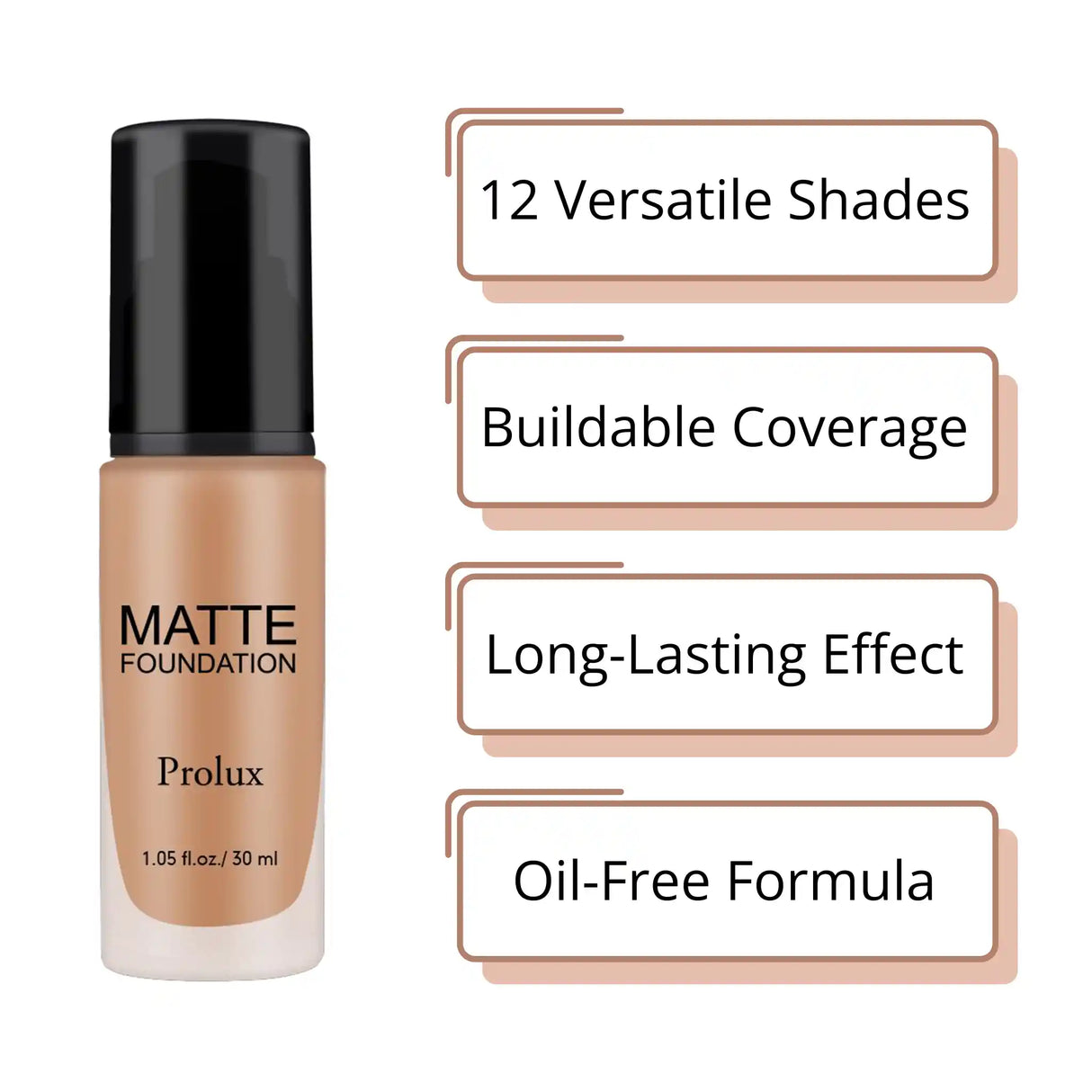 Lightweight Matte Foundations from Prolux Cosmetics