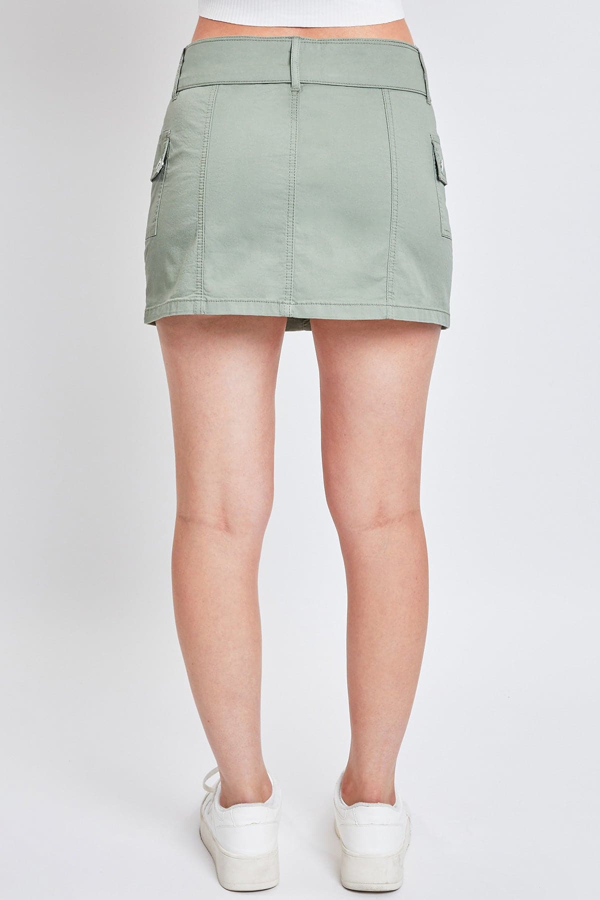 Women’s Belted Mini Cargo Skirt From YMI JEANS