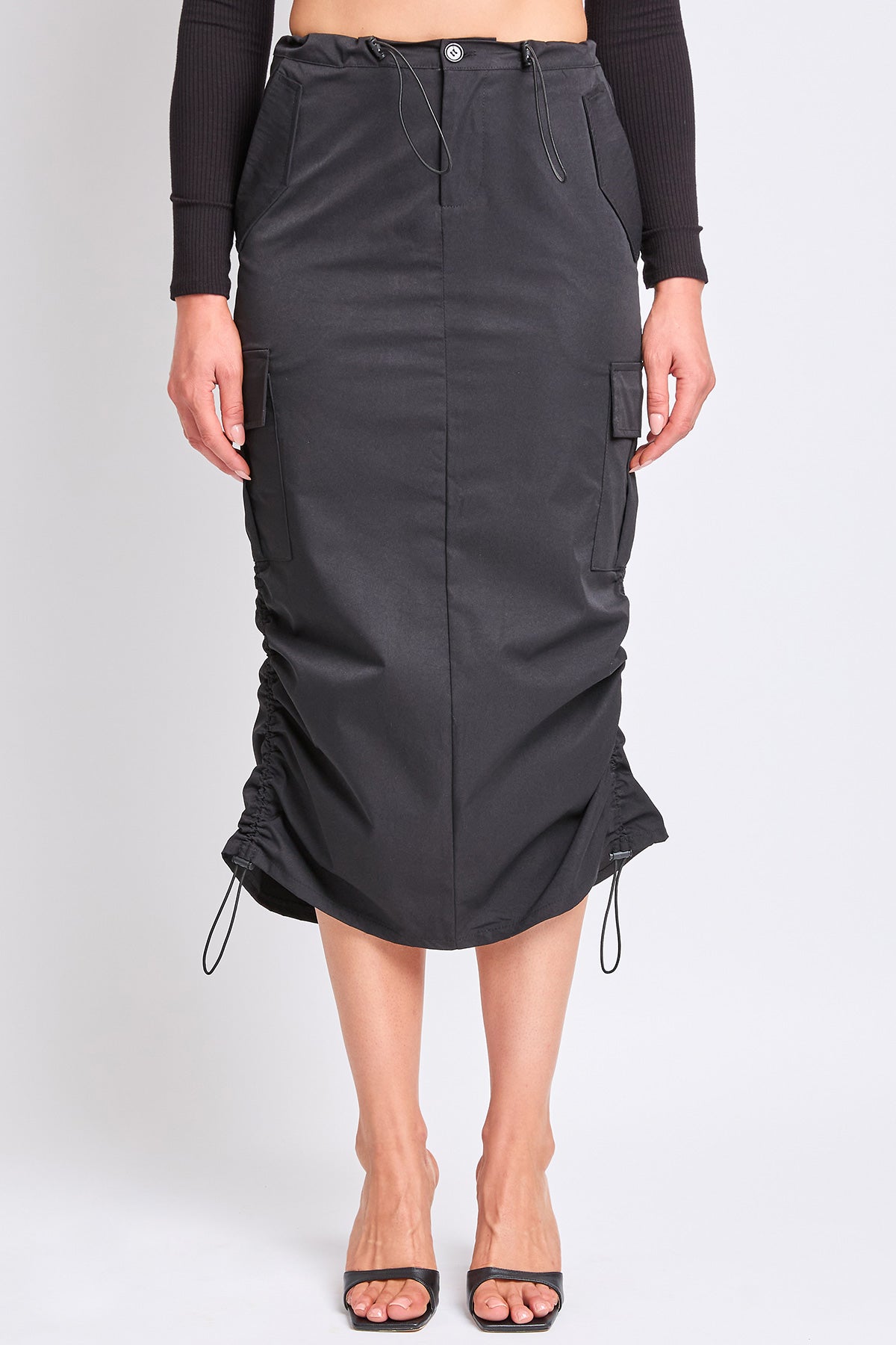 Women's Midi Cargo Parachute Skirt From YMI JEANS