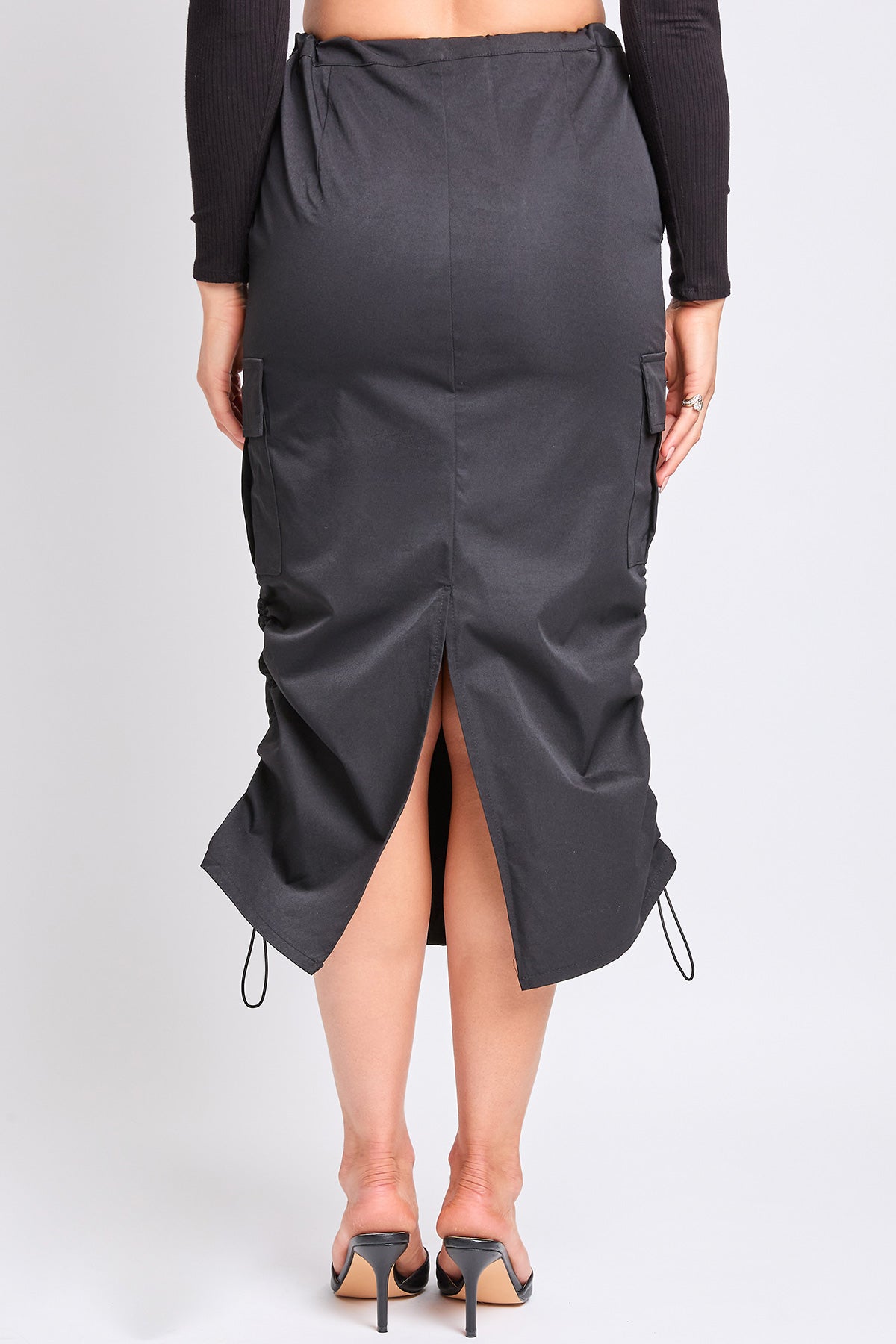 Women's Midi Cargo Parachute Skirt From YMI JEANS