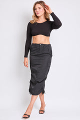 Women's Midi Cargo Parachute Skirt From YMI JEANS