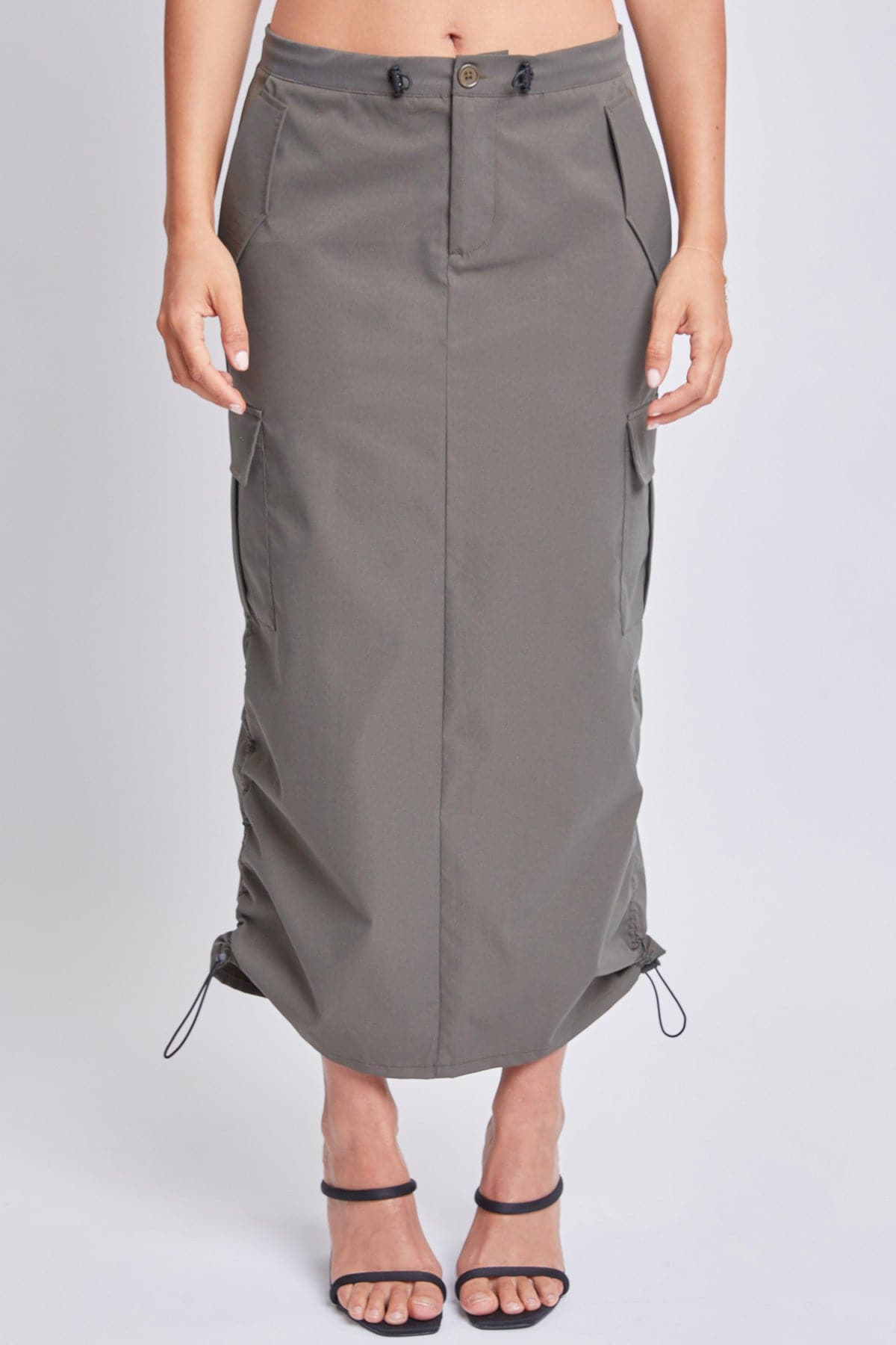 Women's Midi Cargo Parachute Skirt From YMI JEANS