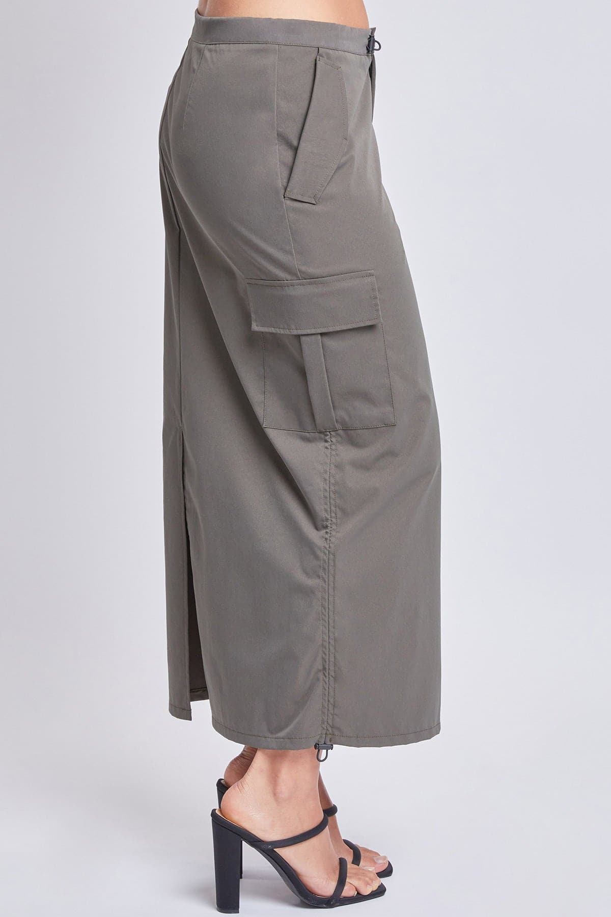 Women's Midi Cargo Parachute Skirt From YMI JEANS