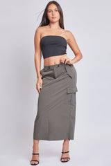 Women's Midi Cargo Parachute Skirt From YMI JEANS