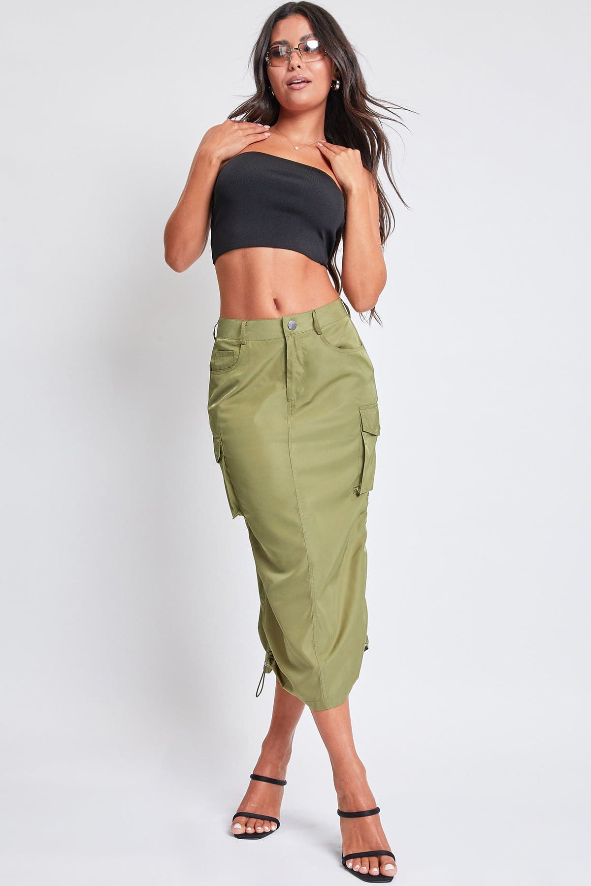 Women's Maxi Cargo Skirt From YMI JEANS