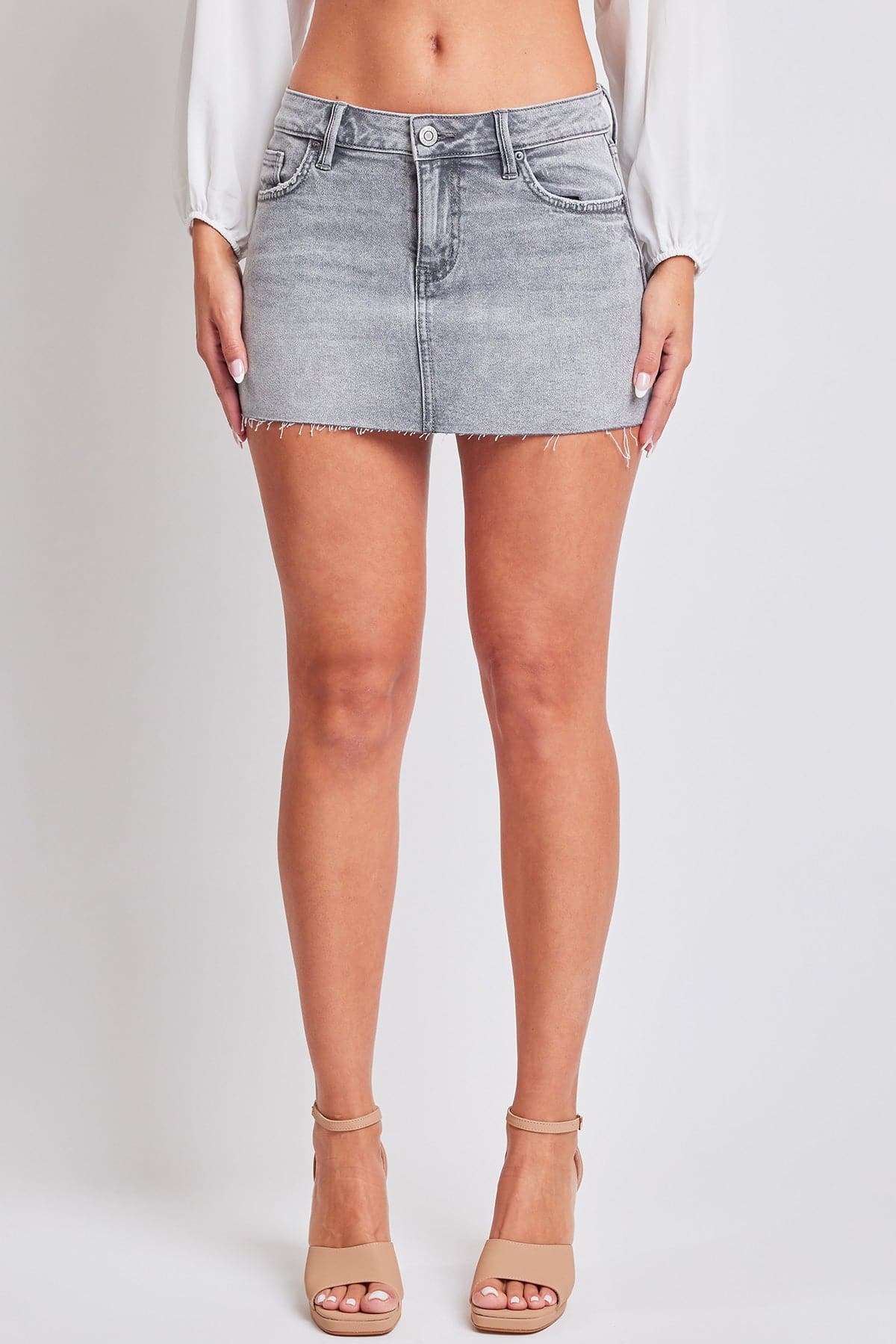 Women's Micro Mini Skirt With Raw Hem From YMI JEANS