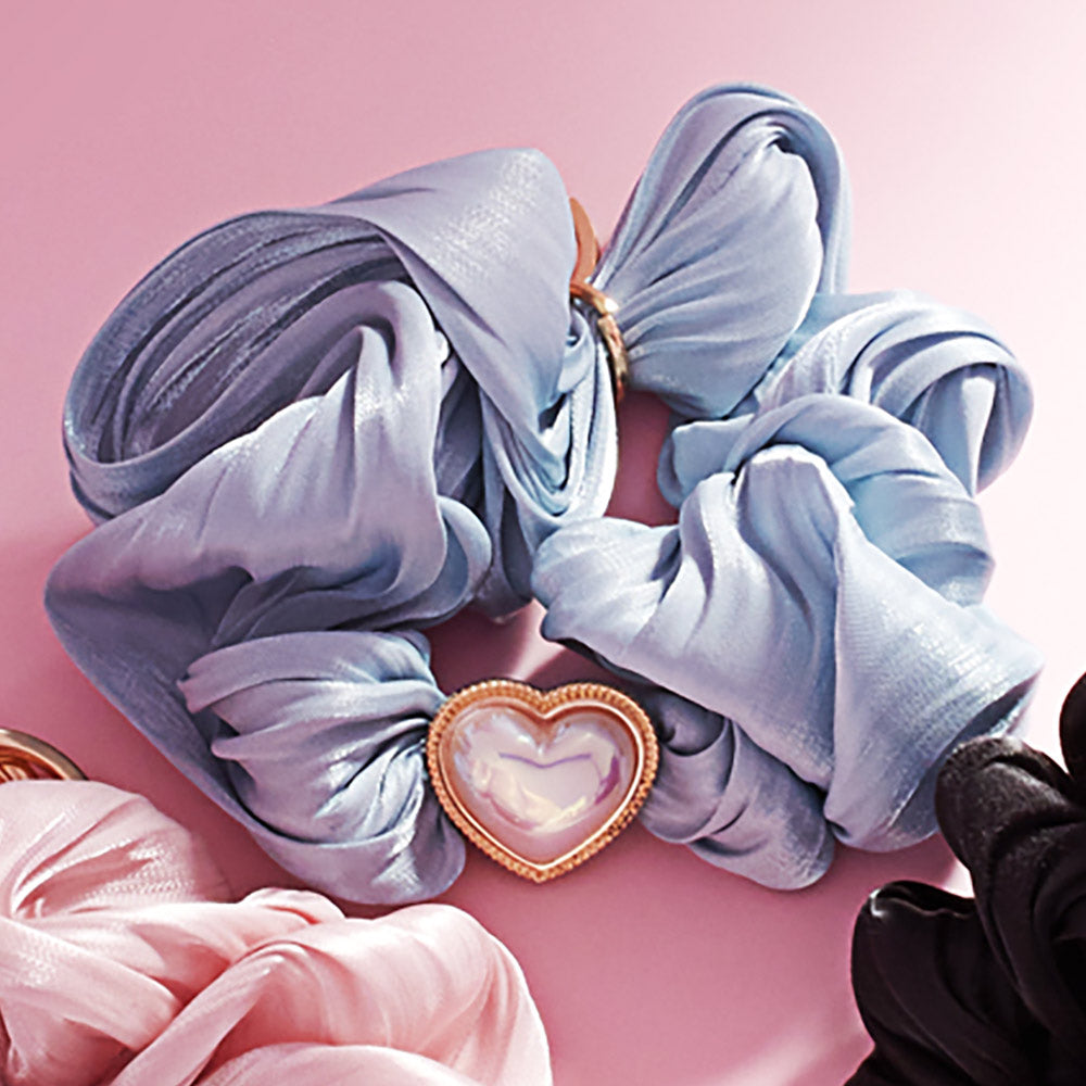 Heart Pearl Pointed Stretch Keychain / Bracelet / Scrunchie Hairband from Madeline Love