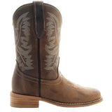 Brown Square Toe Kids Western Boots | Kids Western Dance Boots (K3004) from Soto Boots