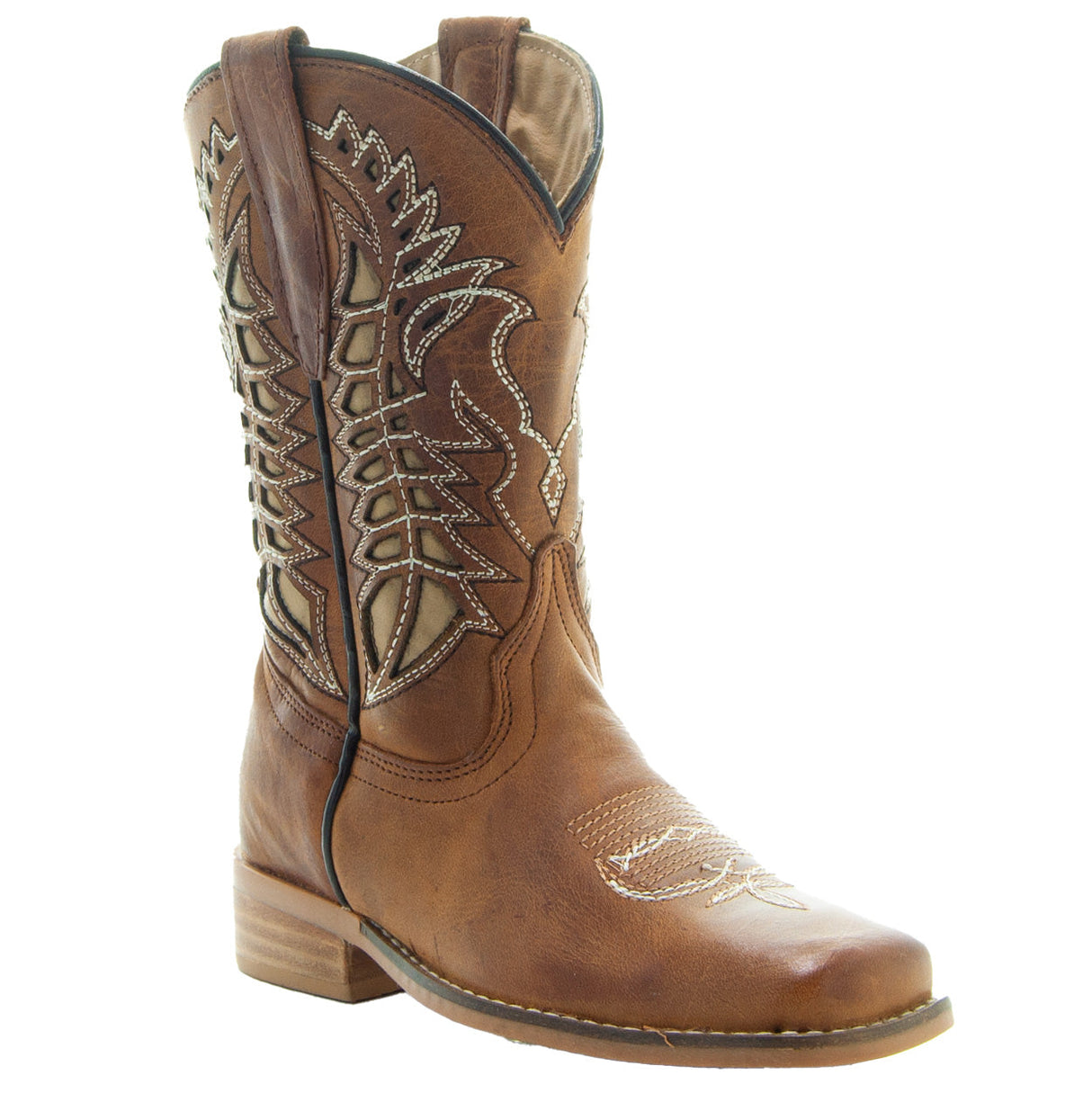 Kids' Tan Country Boots | Everyday Western Boots for Kids (K3007RU) from Soto Boots