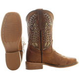 Kids' Tan Country Boots | Everyday Western Boots for Kids (K3007RU) from Soto Boots