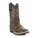 Soto Boots Kids Pirarucu Print Cowboy Boots K4008 from Soto Boots