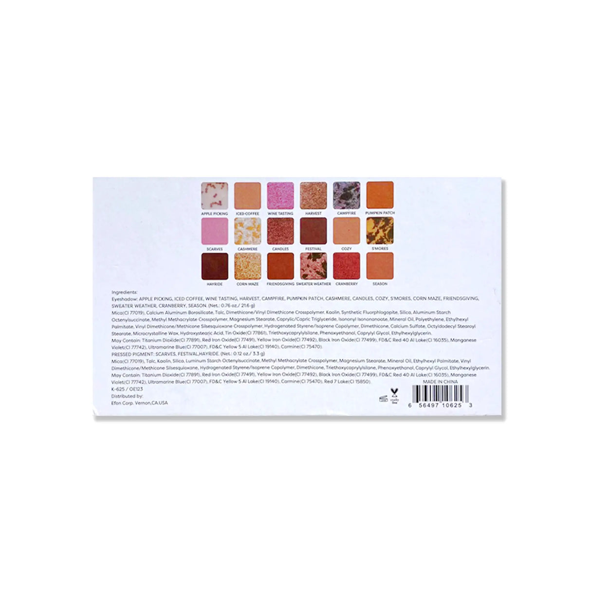Hello Autumn Eyeshadow Palette from Prolux Cosmetics