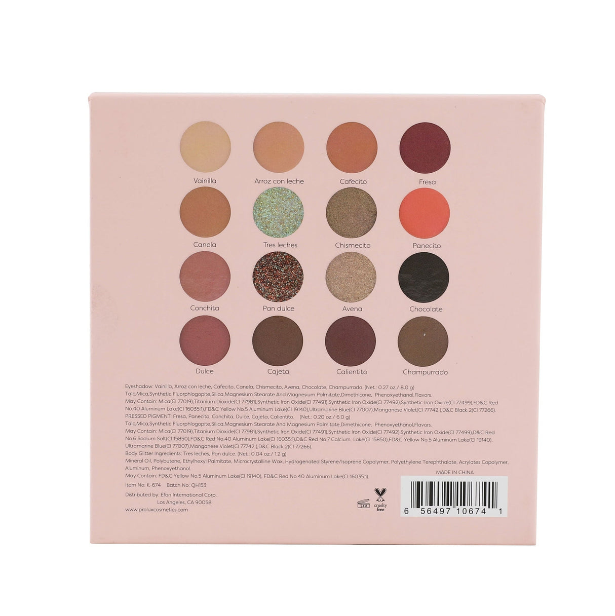 You're the Concha To My Cafecito Eyeshadow Palette from Prolux Cosmetics