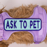 Ask to Pet 2x6 Patch from K9 Sport Sack