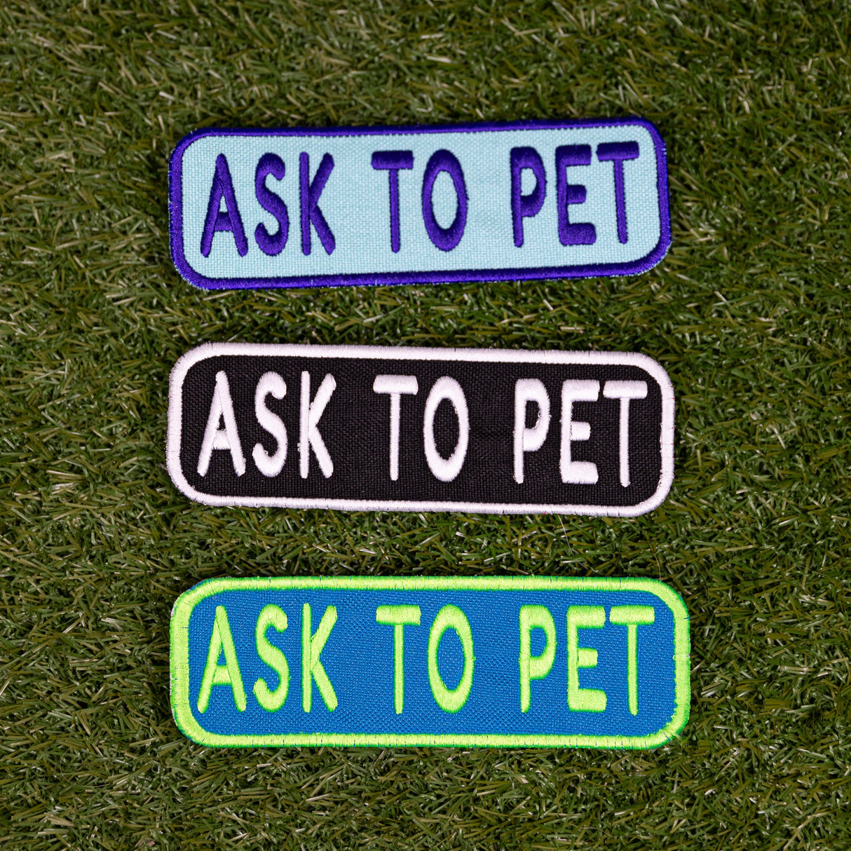 Ask to Pet 2x6 Patch from K9 Sport Sack