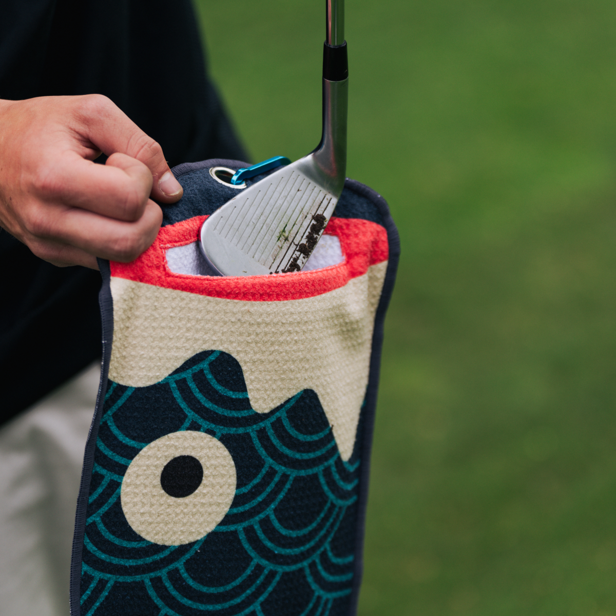 Koi Utility Towel (Blue) from Tomo Golf