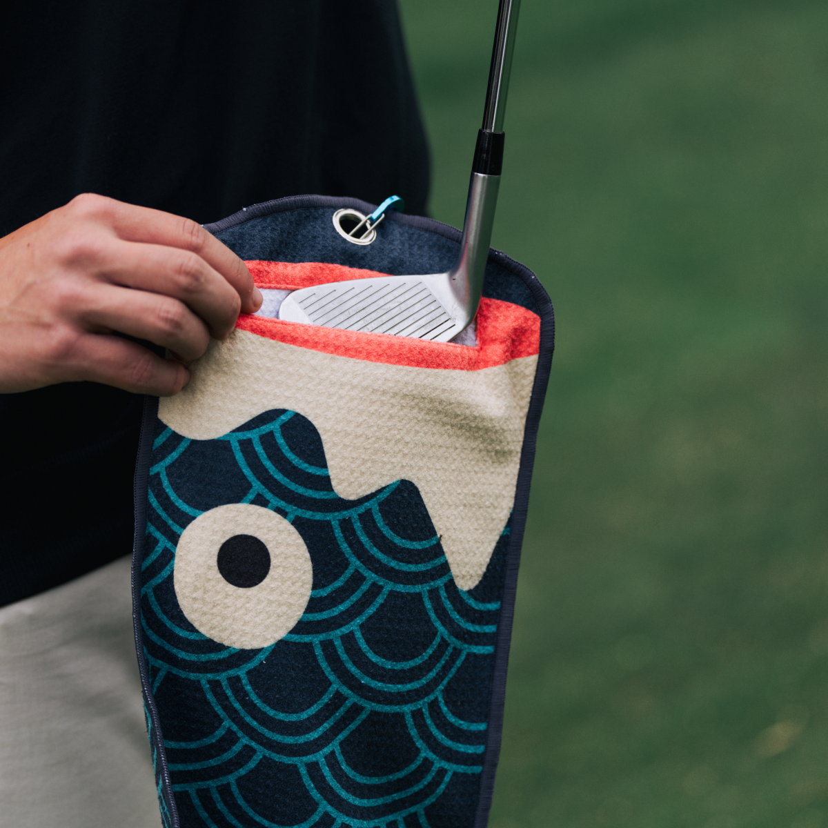 Koi Utility Towel (Blue) from Tomo Golf