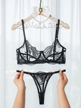Elegant Essence Embroidery Lingerie Set From Hello.LA.Girl