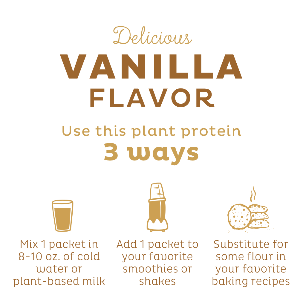 KOS Organic Plant Protein, Vanilla, Single Serving from KOS.com