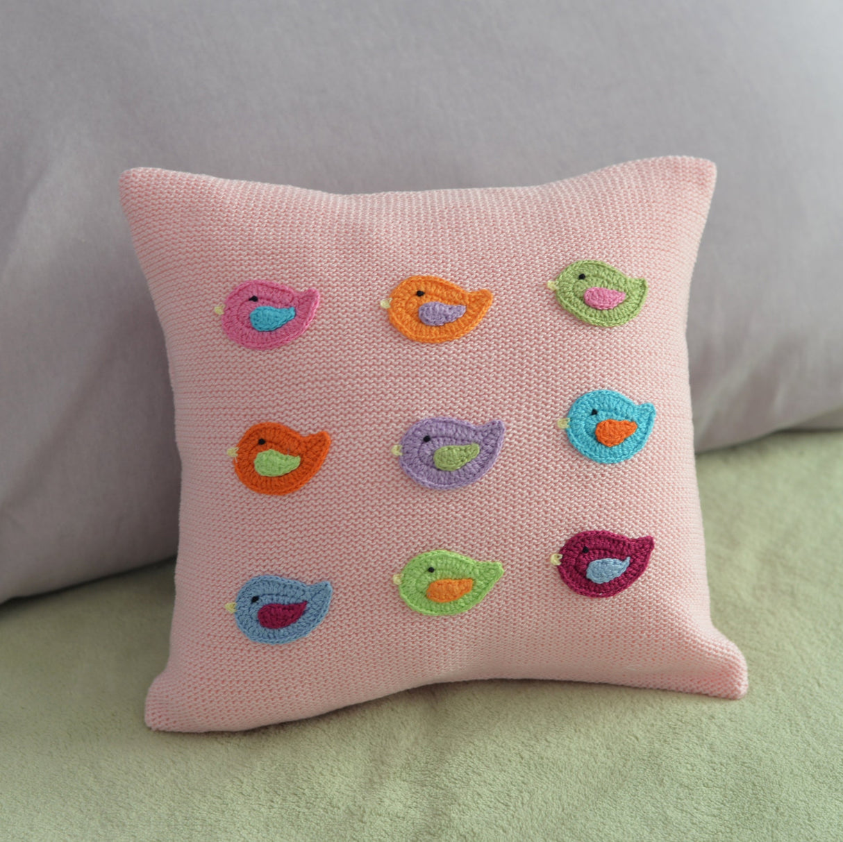 Bird 10" Pillow from Melange Collection