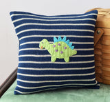 Dinosaur 10" Pillow, Navy from Melange Collection