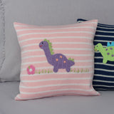 Dinosaur 10" Pillow, Pink from Melange Collection
