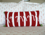 Candy Cane Lumbar Pillow from Melange Collection