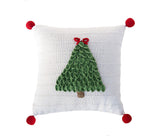 Christmas Tree 12" Pillow, Ecru from Melange Collection