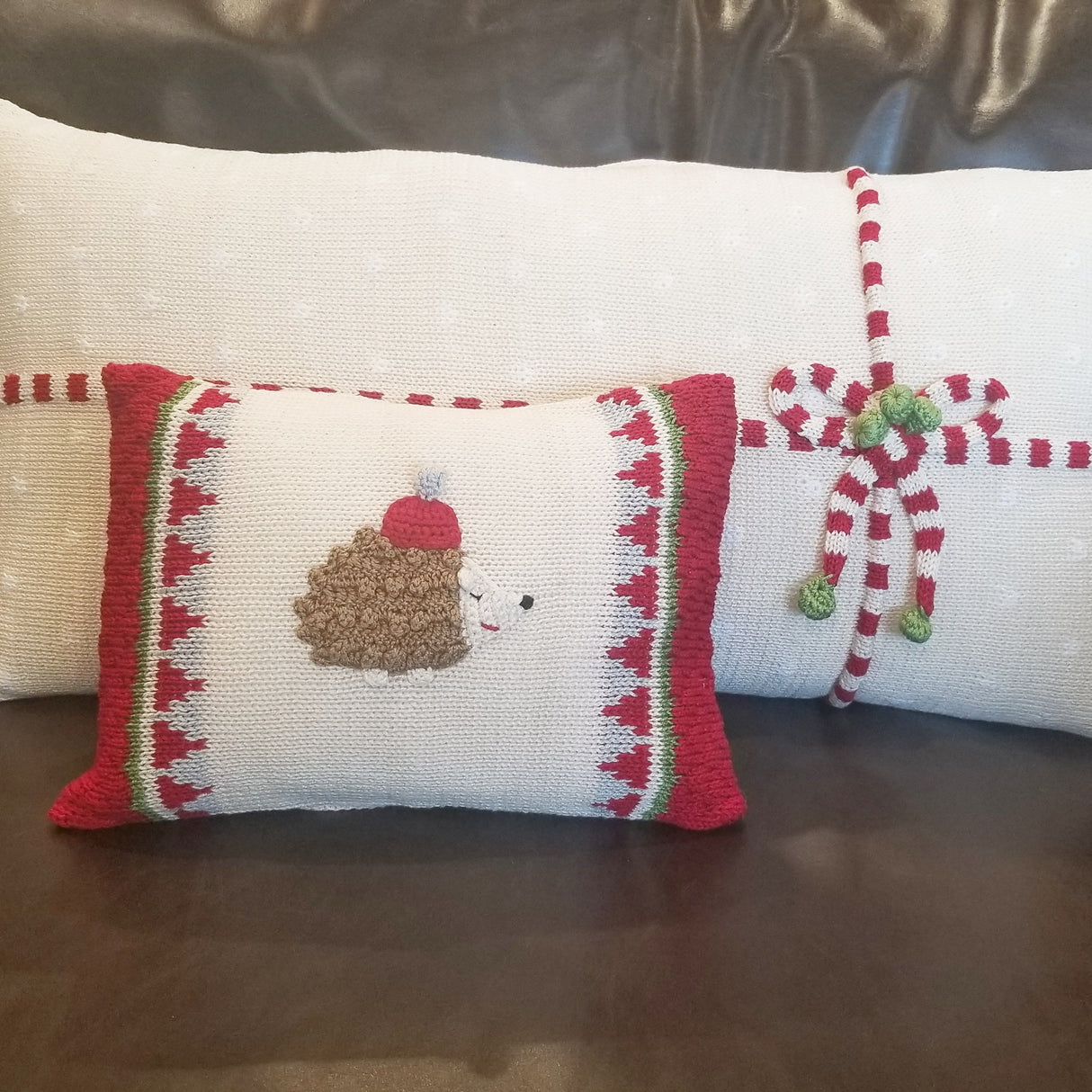 Gift Lumbar Pillow, Ecru from Melange Collection