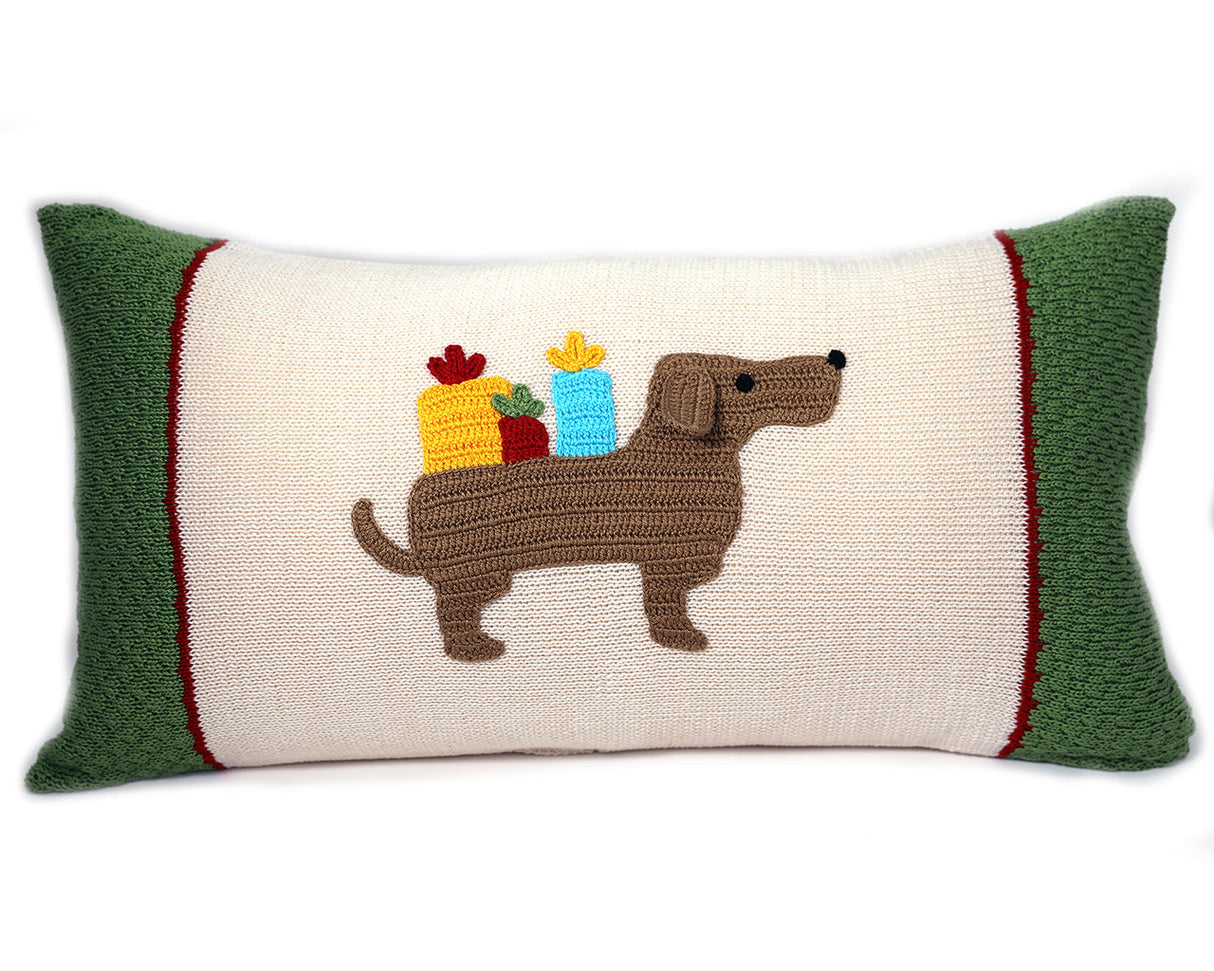 Dachshund Lumbar Pillow from Melange Collection