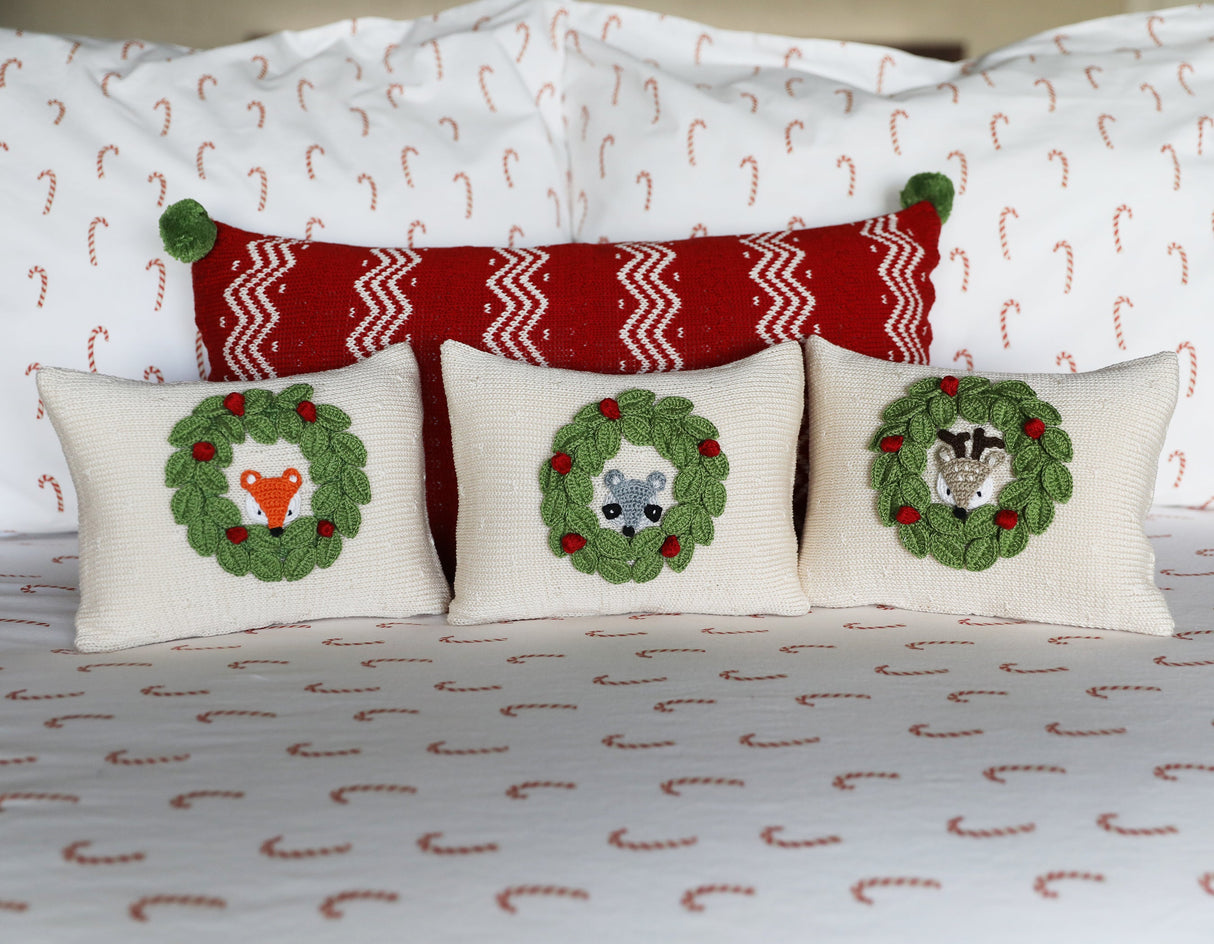 Peekaboo Fox Mini Pillow from Melange Collection