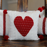 Cable-Knit Heart 10" Pillow from Melange Collection