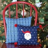 Blue Nordic Pattern Pillow, 14" from Melange Collection