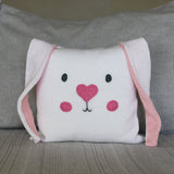 Bunny Face 10" Pillow from Melange Collection