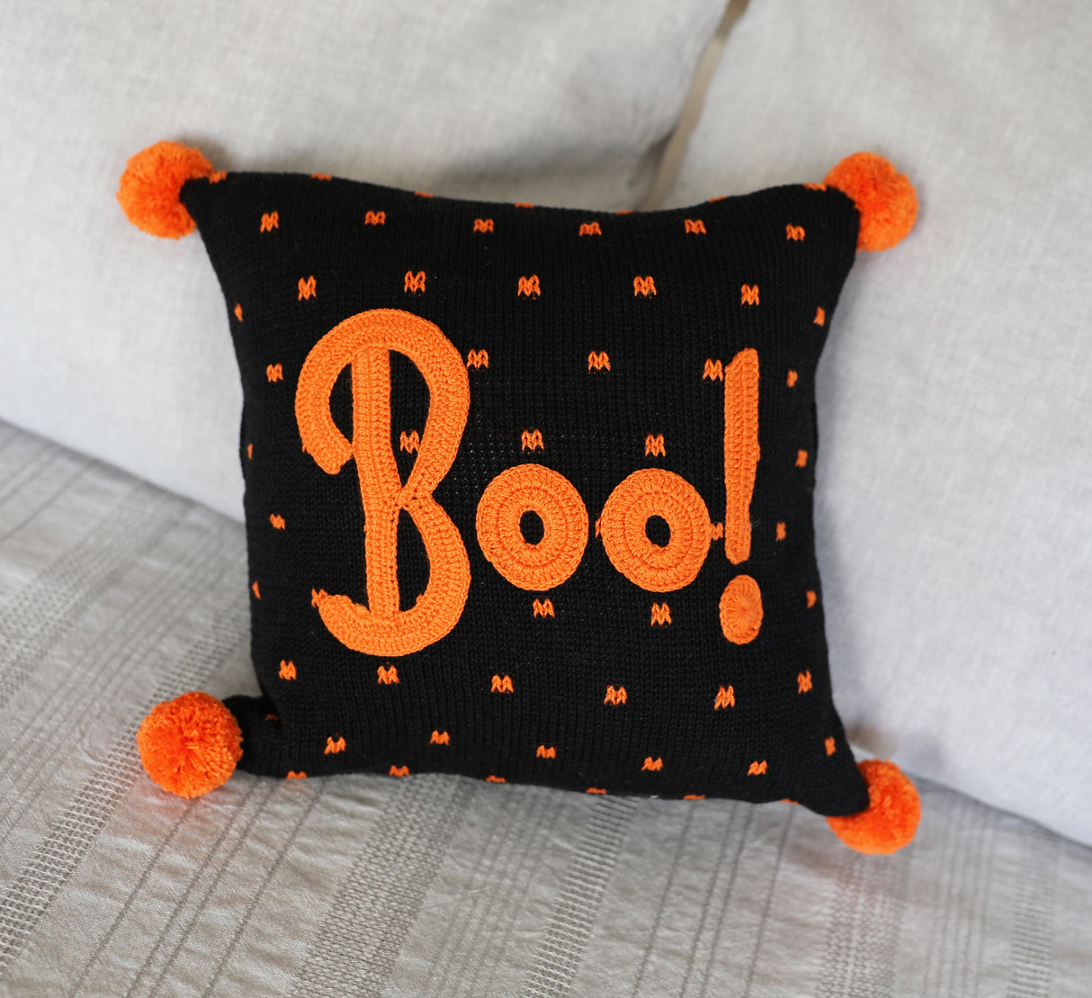 Boo 10" Pillow from Melange Collection