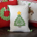 Crochet Tree Mini Pillow from Melange Collection