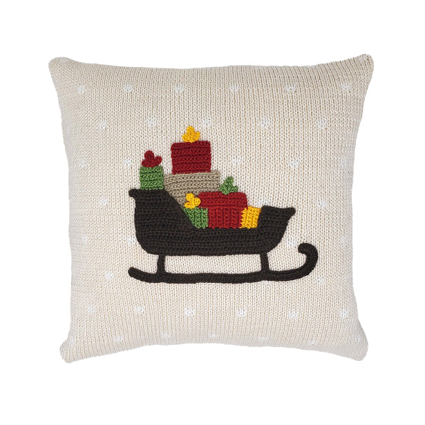 Holiday Sleigh Pillow 10" from Melange Collection