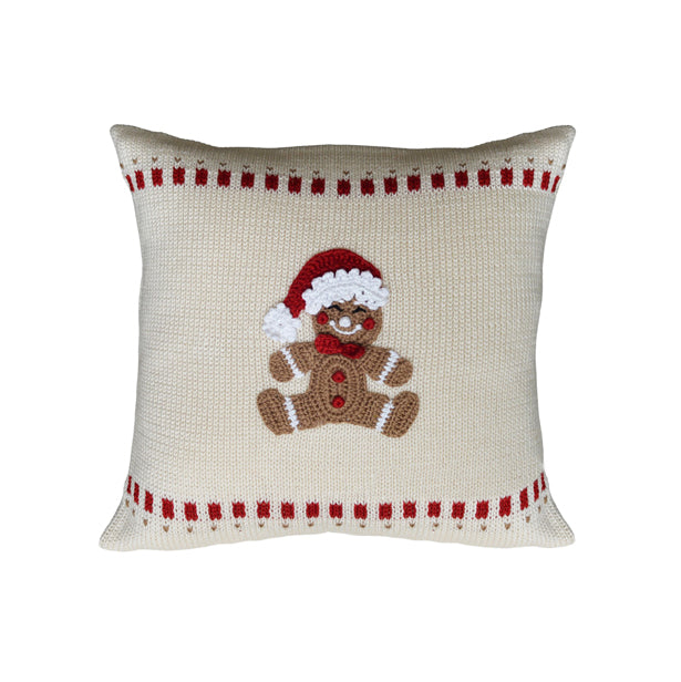 Gingerbread Man Pillow 10" from Melange Collection