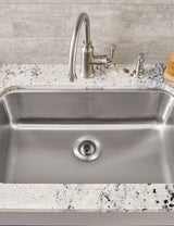 Kitchen SinkShroom (Stainless) Strainer with Built-in Anti-Clog Technology from TubShroom.com