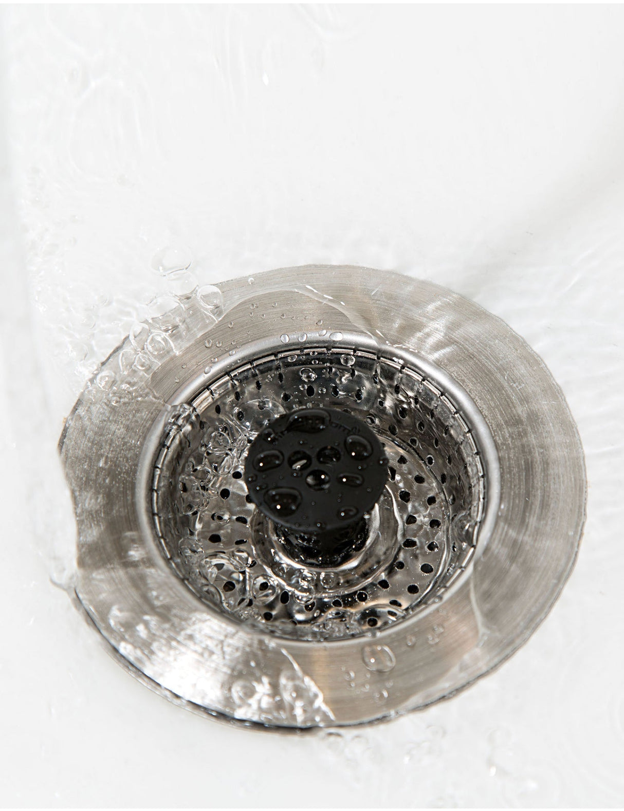 Kitchen SinkShroom (Stainless) Strainer with Built-in Anti-Clog Technology from TubShroom.com