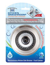 Kitchen SinkShroom (Stainless) Strainer with Built-in Anti-Clog Technology from TubShroom.com